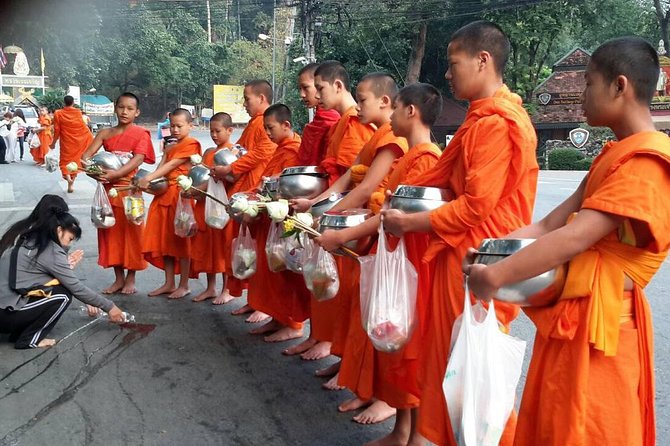 4 highlights: Sticky Waterfall/Elephants/local market /Wat Banden - Lunch and Wat Banden: the quiet beauty after the splash