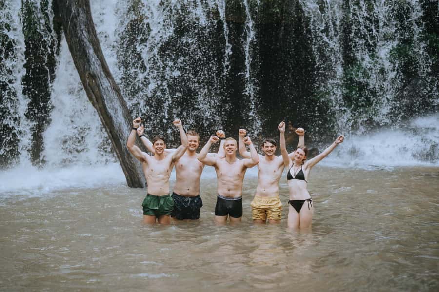Chiang Mai: 2-Day Tour with Rafting, Elephants, and Waterfall - Day One Dinner by a Waterfall, Plus an Overnight Jungle House