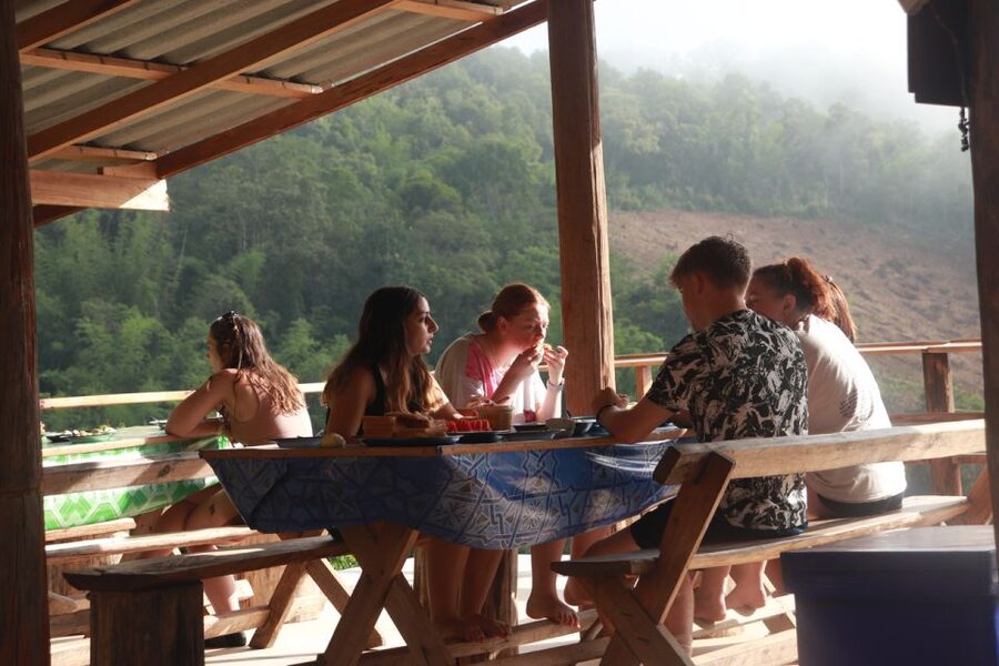 Chiang Mai: 2 Days 1 Night Experience Trek in National Park - Elephant care in Karen village, feeding and river bathing