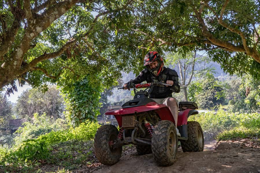 Chiang Mai: 3-Hour ATV and 8KM Inflatable Kayak (IK) - The kayak float on the Mae Taeng River: 8 km, three sections, and ramped difficulty