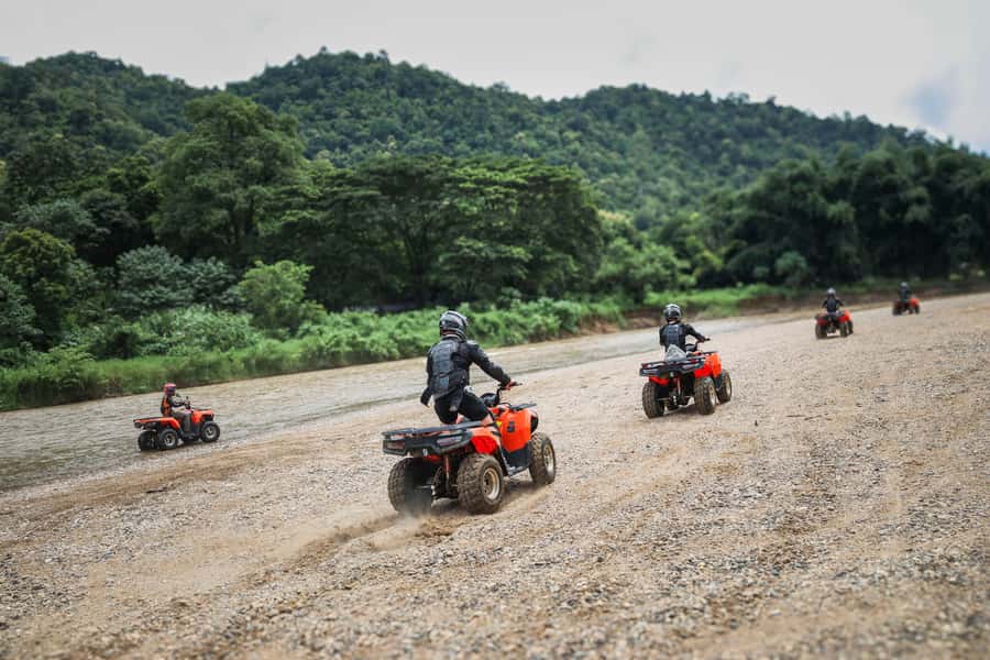 Chiang Mai 3-Hour ATV & White-Water Rafting Adventure - ATV track basics: 3 hours, around 40 km, beginner to intermediate pace