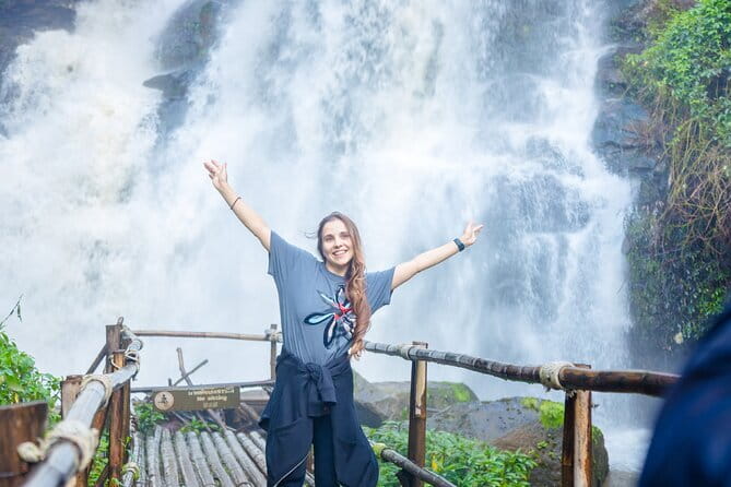 Chiang Mai ATV Tour, Doi Inthanon Trekking, and Elephant Watching - Pagodas and Waterfall Time: King, Queen, and Vachirathan