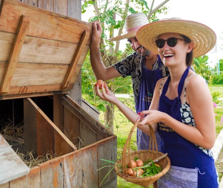 Chiang Mai: Authentic Cooking Class with Market & Farm Visit - The open-air kitchen and your own cooking station