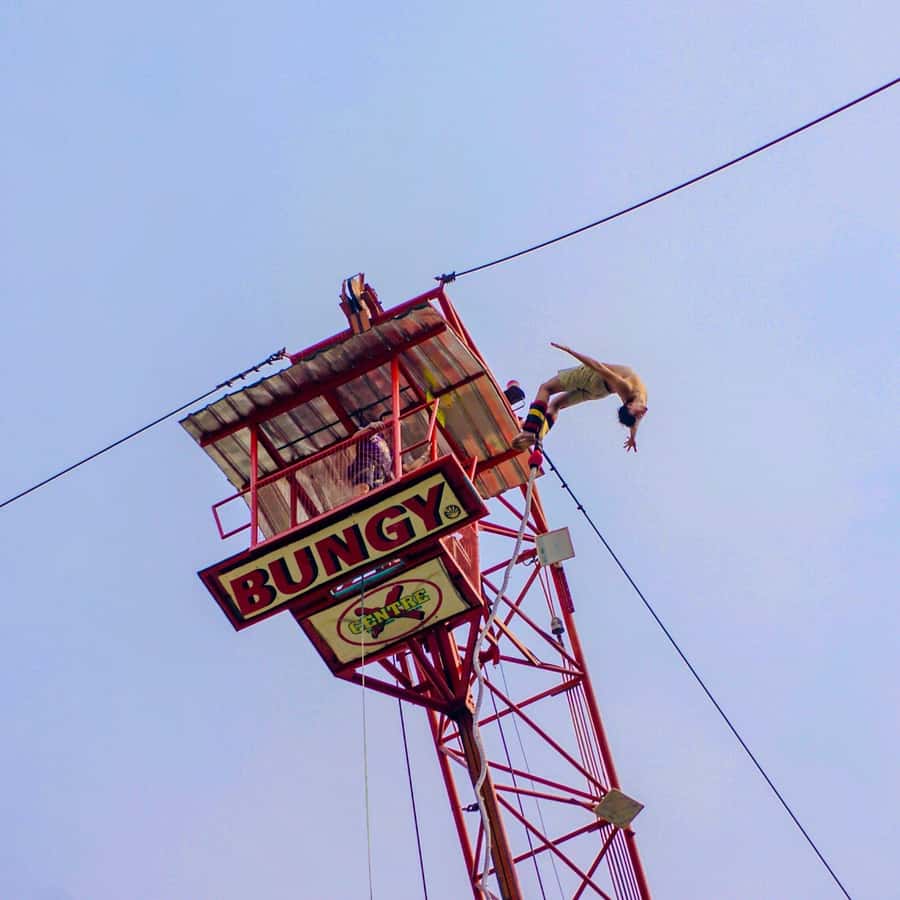Chiang Mai: Bungy Jumping Adventure - The leap itself: free fall, the optional water touch, and managing nerves