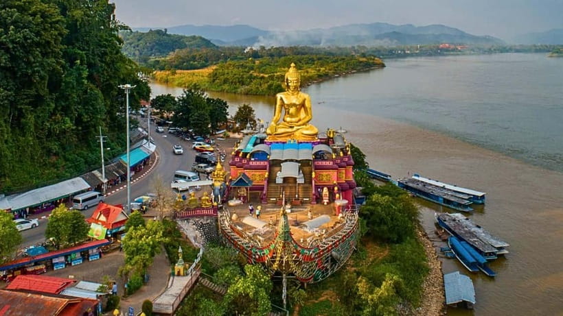 Chiang Mai: Chiang Rai Temples, Golden Triangle & Boat Tour - Blue Temple (Wat Rong Suea Ten): the stop with the most murals per minute