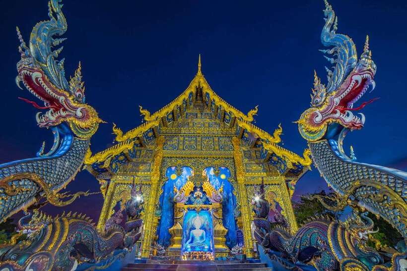 Chiang Mai: Chiang Rai Temples, Karen Tribe and Hot Springs - Wat Rong Khun, the White Temple: purity in white and glass detail