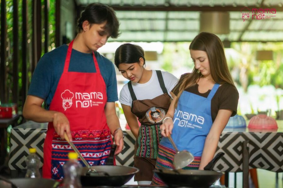 Chiang Mai: Cooking Class with Organic Farm at Mama Noi - Walking the Mama Noi organic garden, tasting herbs, and meeting the tortoises