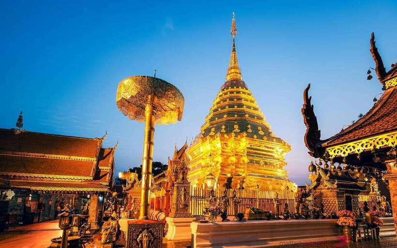 Chiang Mai: Doi Suthep and Wat Pha Lat Temple Evening Tour - White Temple and Blue Temple: The Photo Stops That Change the Mood