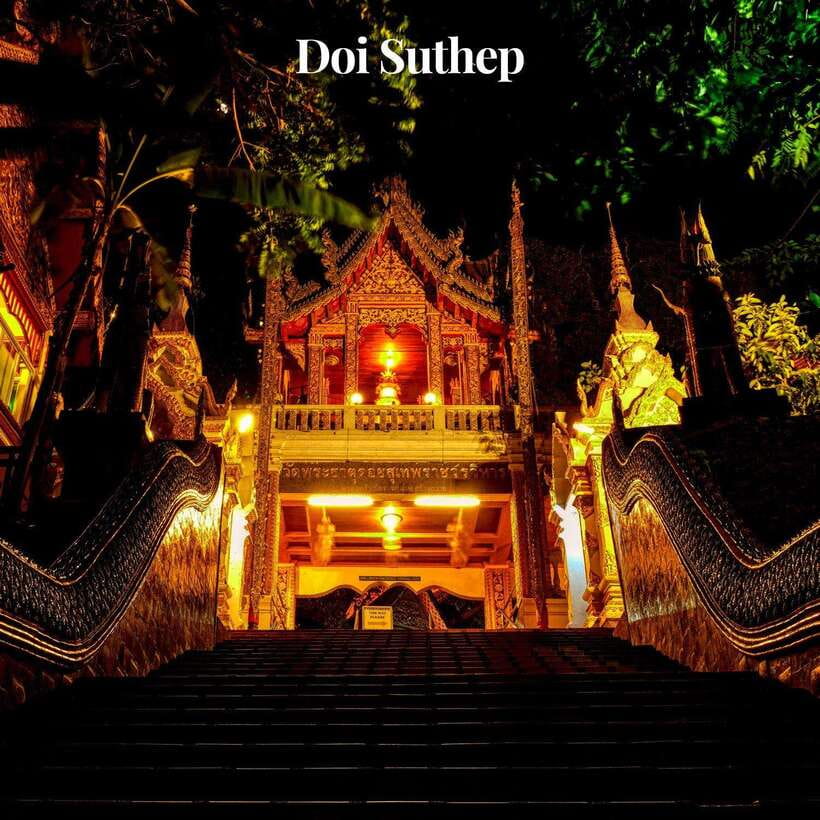 Chiang Mai: Doi Suthep & Wat Umong OR Wat Pha Lat Night Tour - Wat Phra That Doi Suthep at Night: The Golden Pagoda Moment