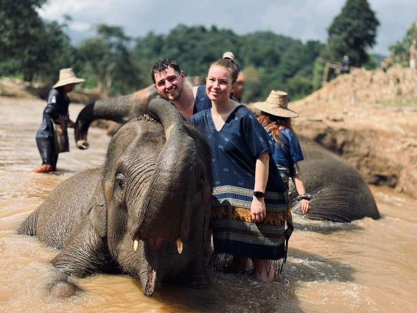 Chiang Mai: Elephant Sanctuary, Long Neck & Sticky Waterfall - Elephant sanctuary: herbal treats, feeding, and a forest walk