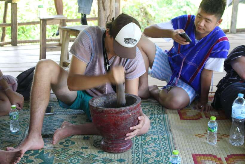 CHIANG MAI ELEPHANT VILLAGE SANCTUARY JUNGLE ADVENTURE - Jungle Safari and How Elephant Time Works With Mahouts