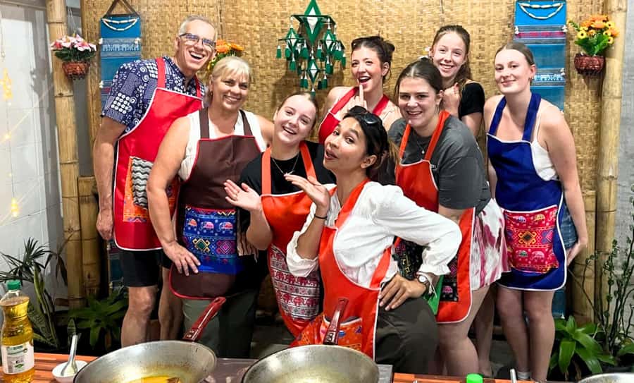 Chiang Mai: Ethical Elephant Sanctuary & Thai Cooking Class - Waterfall Time with Herbal Tea and Elephant Watching
