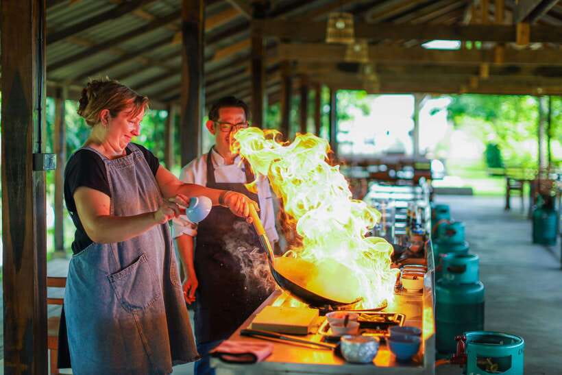 Chiang Mai: HALF-DAY COOKING COURSE at a Thai Cooking Farm - The food payoff: you eat what you make, and it adds up