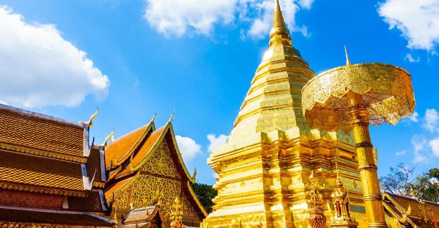 Chiang Mai: Half day Doi Suthep and Meo Village - Wat Phra That Doi Suthep: temple complex, sacred setting, and city views