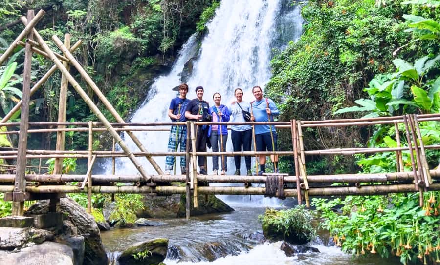 Chiang Mai: Inthanon, Ethical Elephant Sanctuary & Waterfall - Karen Clothing, Herbal Tea by the Waterfall, and a Proper Jungle Walk