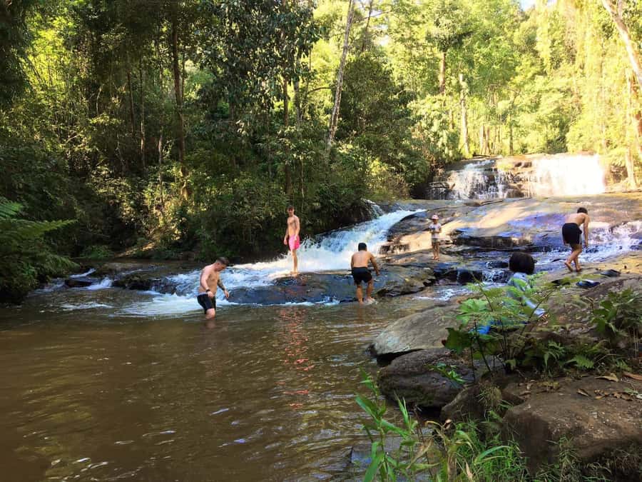 Chiang Mai: Karen Tribe & Dual Waterfalls - Private Day Trek - Ban Huai Khao Lip: village welcome and your first hike