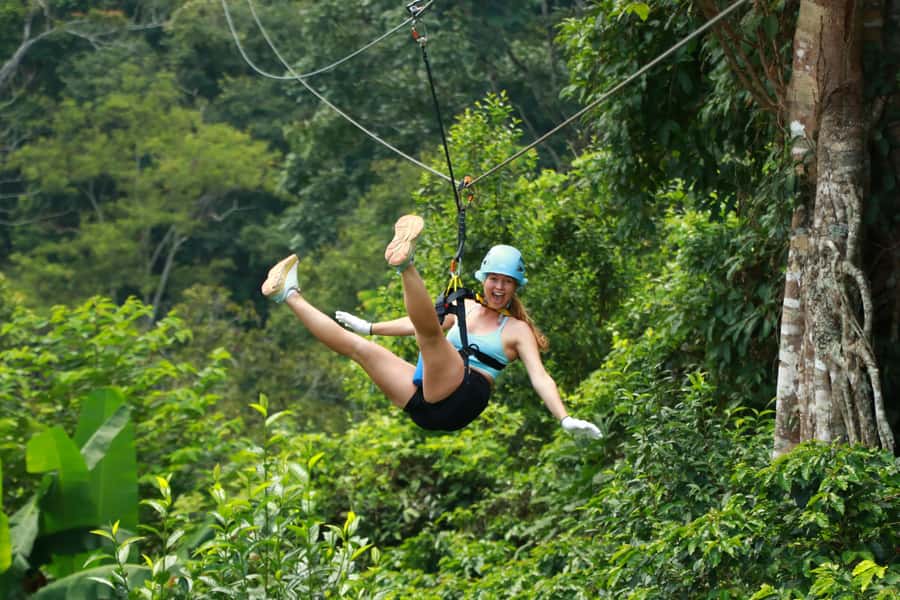 Chiang Mai: Kingkong Smile Zipline with Lunch and Transfers - The ziplining route: what you experience from platform to platform