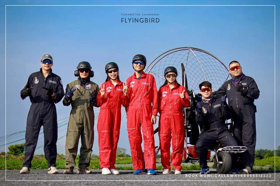 Chiang Mai: Paramotor with Licensed Flight Instructors - Entering The FlyingBird Ground Routine in Chiang Mai
