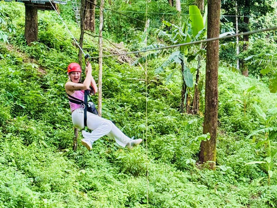 Chiang Mai: Sticky Waterfall and Zipline Adventure Day Trip - Getting Out of Chiang Mai: The Scenic Van Ride With a Clear Pace