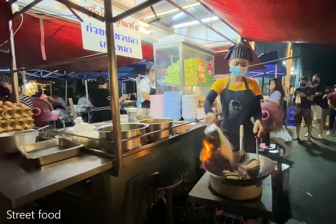 Chiang Mai Street Food Tour by Tuk Tuk with Pick Up - Xanadu rooftop drink: the night view payoff with Doi Suthep in sight