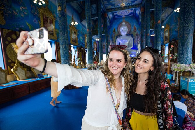Chiang Rai White Temple, Blue Temple and more from Chiang Mai - Wat Rong Seur Ten (Blue Temple): color, calm, and a solid lunch pause