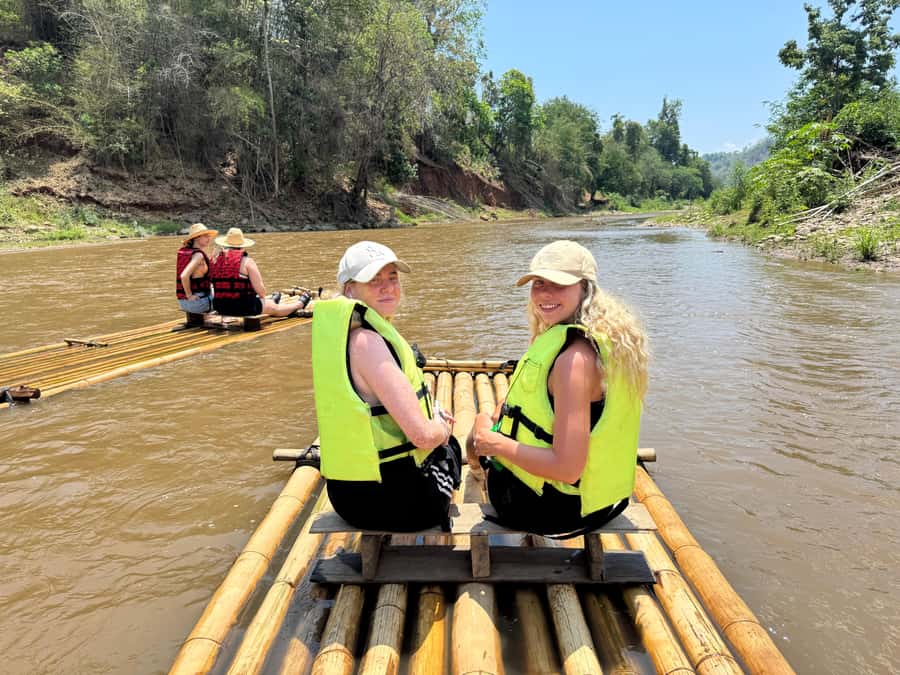 Chiangmai : A Bamboo Raft Safari , Sticky waterfalls, - Photo help that actually saves your phone (and your time)