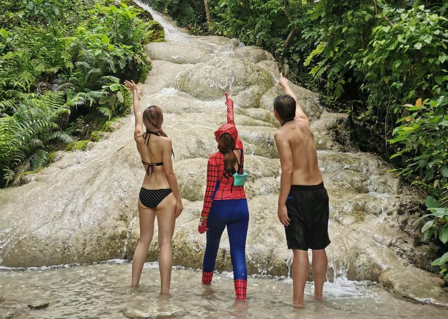 Chiangmai : A Bamboo Raft Safari , Sticky waterfalls, - Small group pace, guide style, and comfort in a long day