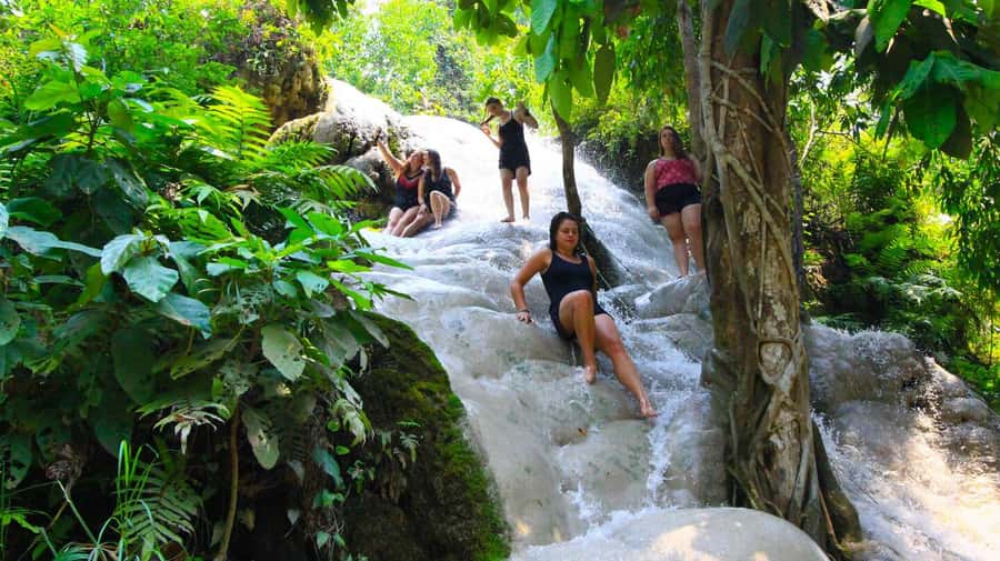 Climb Sticky Waterfall Like Spiderman - Safety on Limestone: How the Guide Keeps You Confident