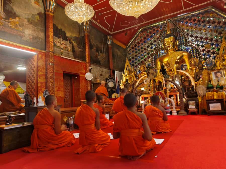 Ex-monk city & temples walking tour: (3.5 hours / 1.7 km.) - The Royal Monastery Stop, Phra Buddha Singh, and Why Festivals Matter