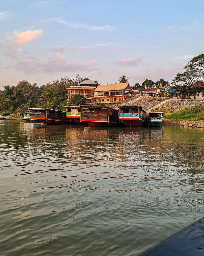 From Chiang Mai: Slow Boat to Luang Prabang 3 days/2 nights - Slow Boat Day 2: Pak Beng to Luang Prabang Around 5 p.m.