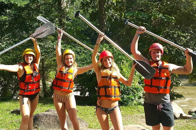 Full Day Chiang Mai Zipline Adventure, Rafting, ATV-ing, and Sticky Waterfall - White-Water Rafting on the Tang River for 45 Minutes