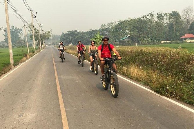 Full-day E-bike Countryside and Nam Phrae (flat-hilly, GUIDED) - Wat Ton Kwen to start: a Lanna temple moment before you roll