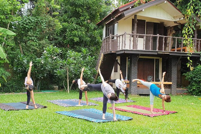Full Day Yoga, Meditation, and Thai Cultural Immersion in Chiang Mai - 1 hour of yoga in a studio or garden, with real adaptations