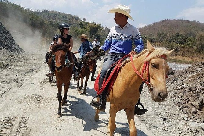 Horse Lesson+Riding+Wat Tonkwen wooden temple.Chiangmai - Riding a mountain path for real views, not just a loop