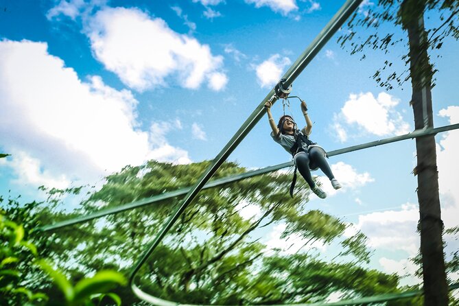 Jungle Flight Zipline Roller Coaster - Gear up and get your safety routine down