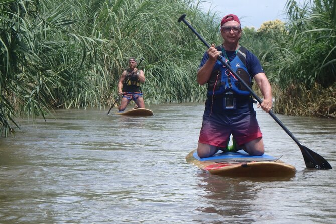 No.1 Chiang Mai: Stand Up Paddle Board through Mae Taeng Forest - How the guide teaches technique on easy currents