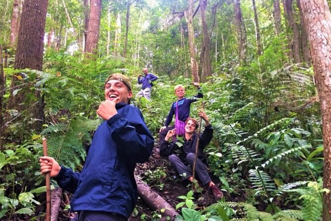 One Day Trekking & Bamboo rafting at Mae wang - Bamboo rafting on the Mae Wang river: safety, guide help, and getting wet