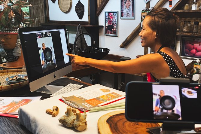 Online Thai and Akha Cooking Class - What happens during the 1 hour 30 minute online session