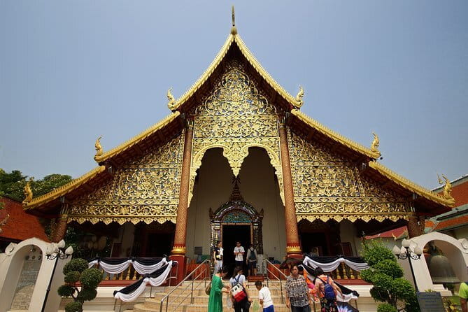 Private Doi Suthep Temple Handicraft Center and Sticky Waterfall - San Kamphaeng craft highway: pottery, silverware, wood, silk