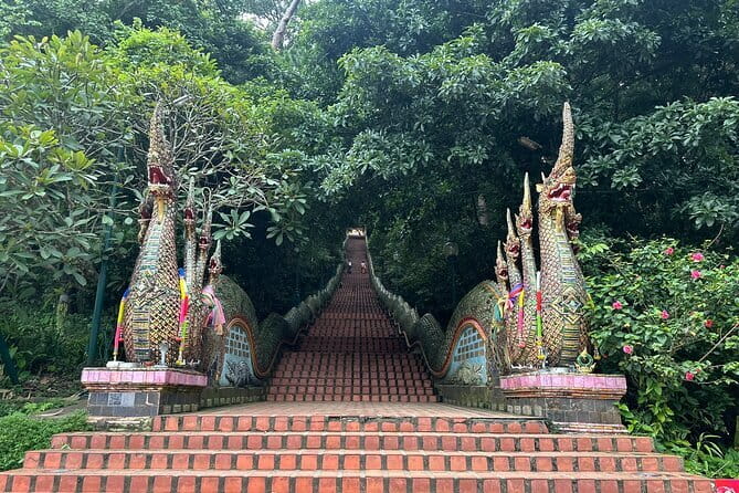 Private Doi Suthep Temple Handicraft Center and Sticky Waterfall - Doi Suthep Temple: viewpoint time and monk chanting