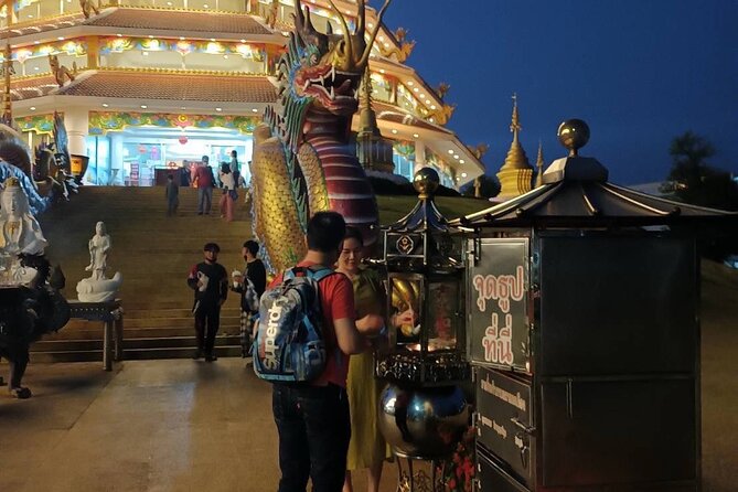 Private Tour Chiang Rai 3 Wonderful Temples & Lalitta Cafe - Wat Huay Pla Kang (Red Temple) and the mountain-top feel
