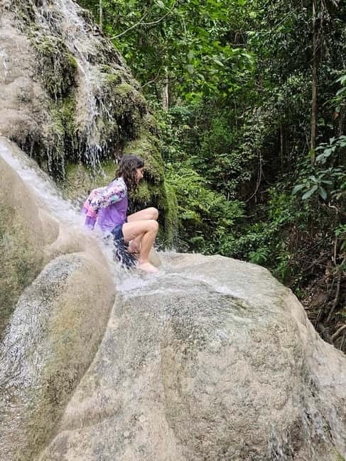 Sticky Waterfall & Secret Temple & Lunch Delectable Cuisine. - Sticky Waterfall at Bua Thong: the hands-on part that makes it memorable