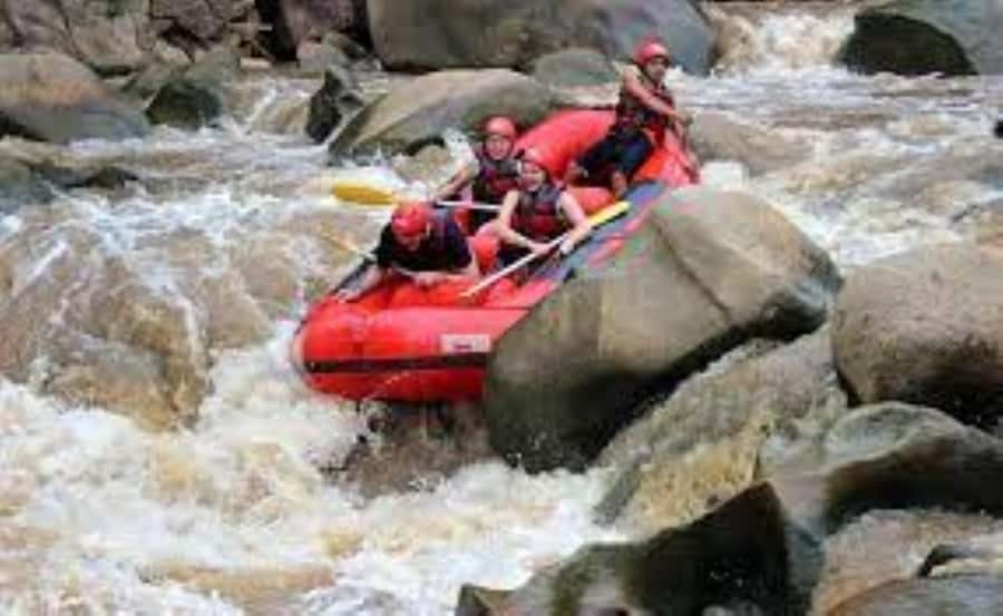 Sticky waterfalls- Elephants- Bamboo or White water rafting. - Bua Thong sticky waterfalls: the Spider-Man climb is the point