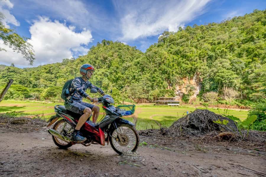 The REAL Thailand on a scooter. Check reviews !! - River crossings: the adrenaline part, with a safety-first mindset