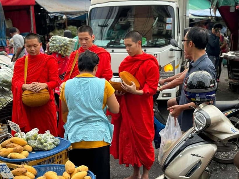 Walk With Monks Collecting Alms(meeting point maybe change) - A Morning Alms Walk That Feels Like Part of the Day