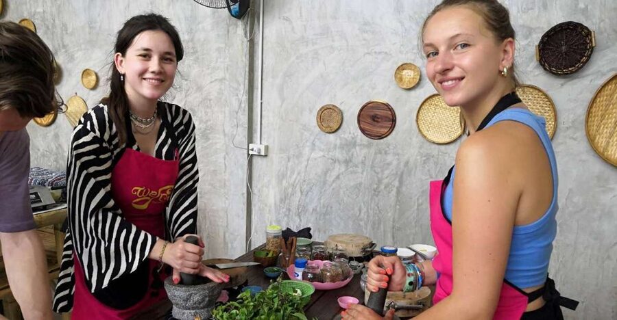 We Cook Thai Home Garden Cooking School - The meal, the garden setting, and what you take home