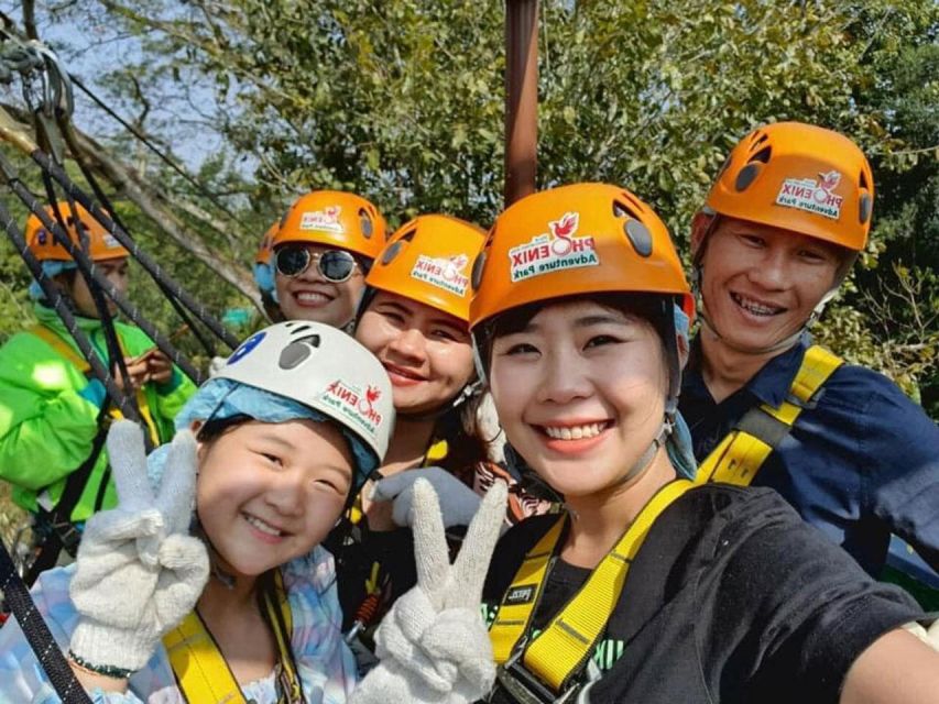 Zipline Experience in Chiang Mai - The zipline circuit: harness up, then 14 flights through the canopy